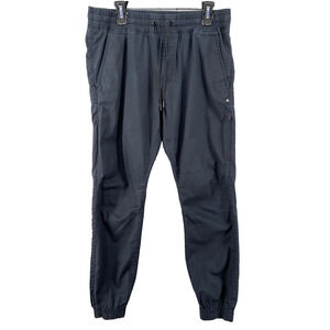 Oakley Pants Mens Sz L 34W Blu‎ Slim Tapered Fit Stretch Zip Pockets Joggers
